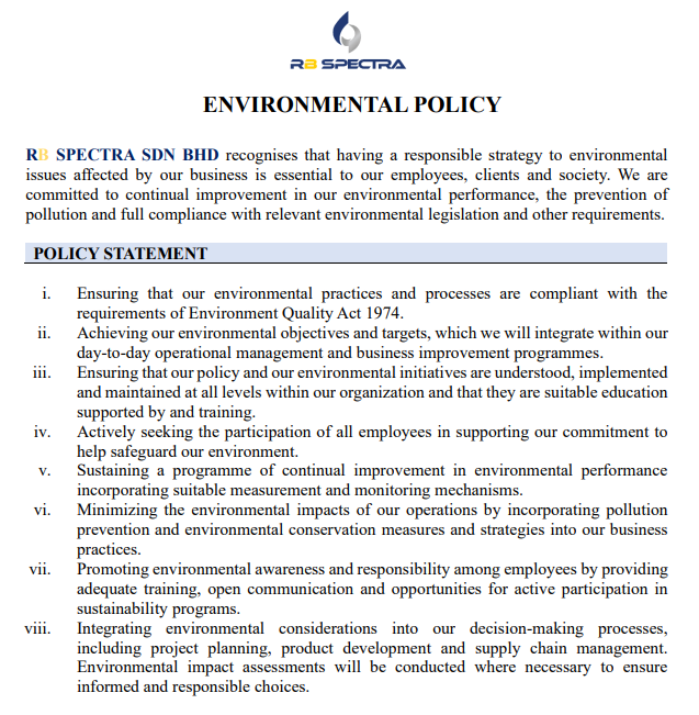 Environmental Policy